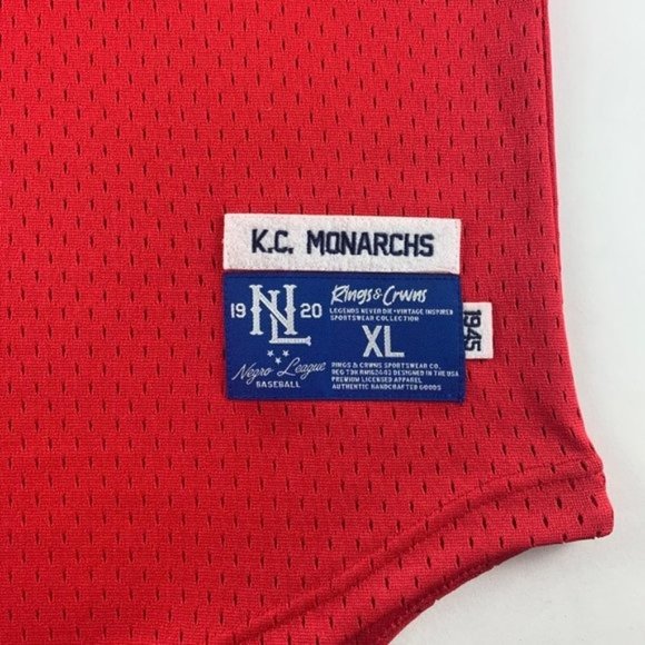 MLB Shirts Jackie Robinson Kansas City Monarchs Rings Crwns Negro